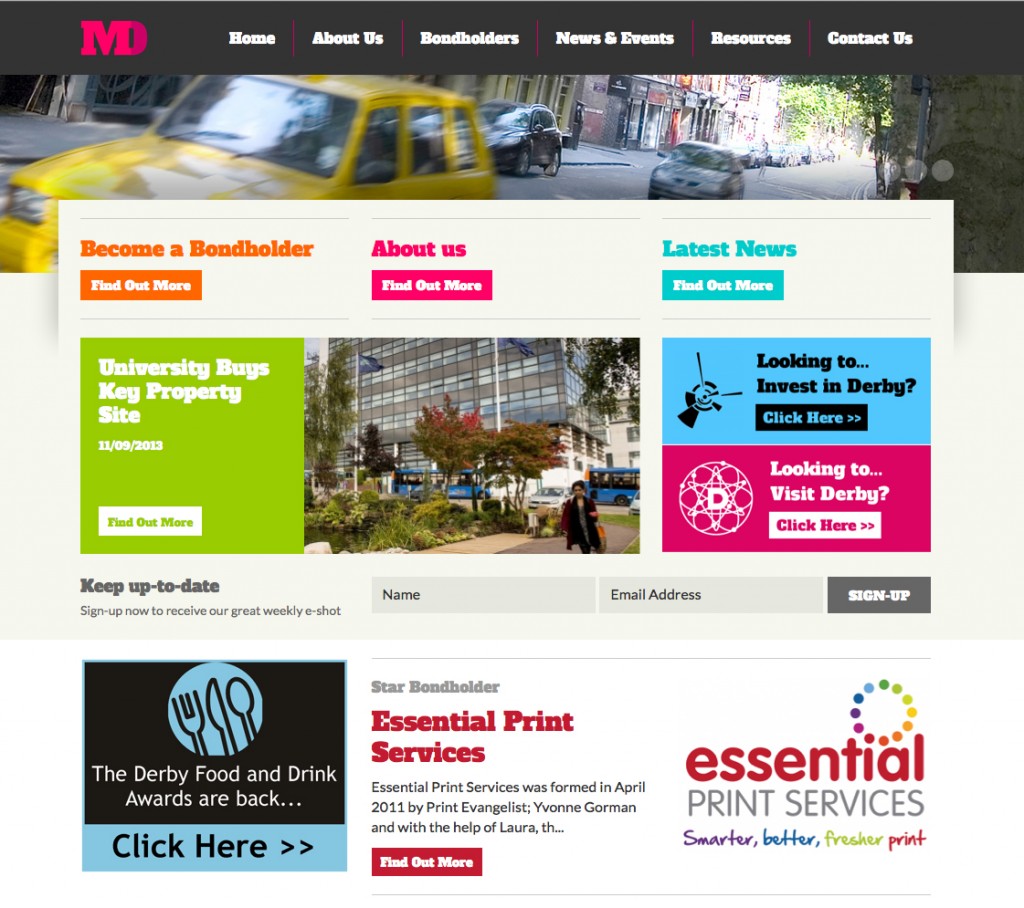 Essential Print Services Marketing Derby Website