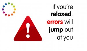 Errors will jump out at you