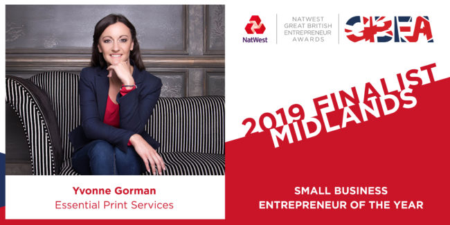 Yvonne Gorman Shortlisted for Small Business Entrepreneur of the Year