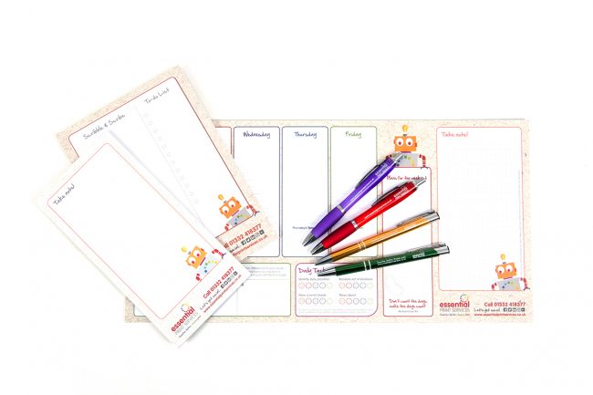 Deskpad-Notepad-Pens